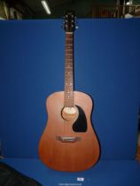 An EPI (Epiphone) EB100 Acoustic guitar and case.