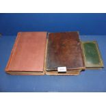 Three books, Bible (Oxford, 1731), Nelson's Festivals and Fasts (1850),