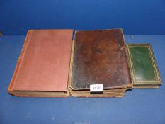 Three books, Bible (Oxford, 1731), Nelson's Festivals and Fasts (1850),
