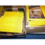 Two boxes of National Geographic magazine,