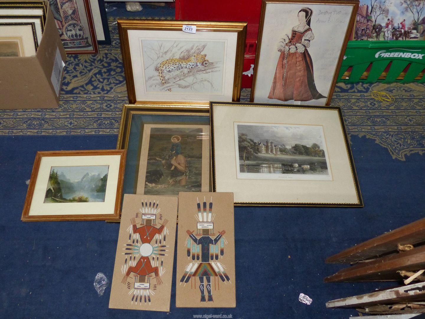 A quantity of Prints to include; Brereton Hall, E.F. Brickdale, St Christopher, Anne Boleyn, etc.