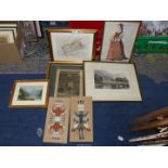 A quantity of Prints to include; Brereton Hall, E.F. Brickdale, St Christopher, Anne Boleyn, etc.