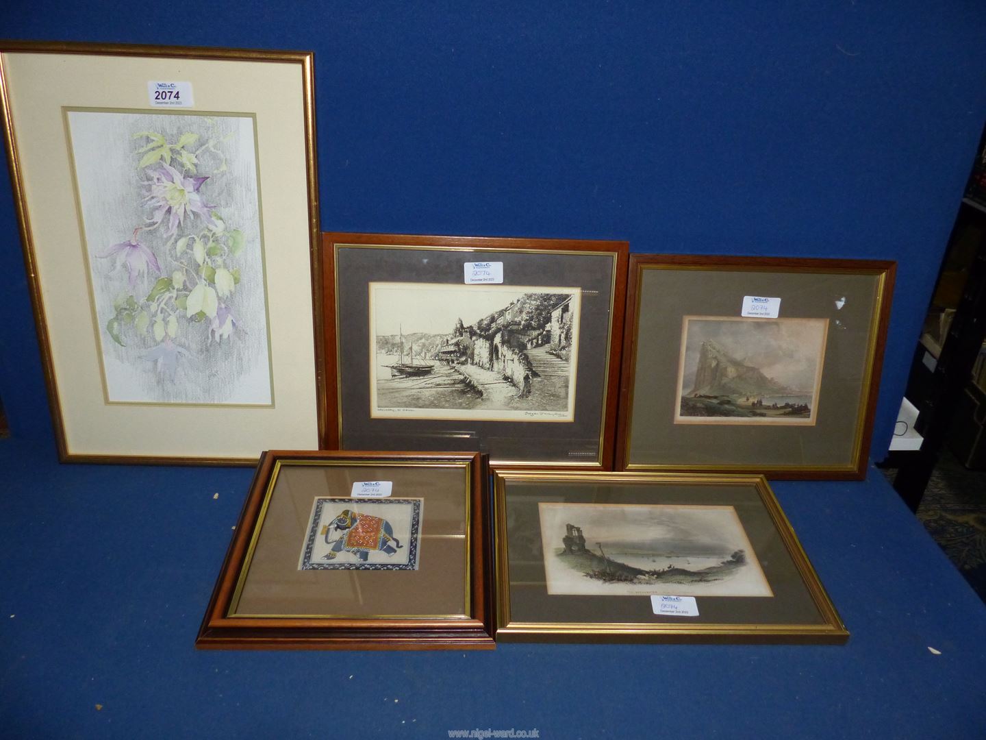 A quantity of Prints and engravings to include 'Gibraltar from The Neutral Ground' engraved by J.C.