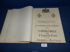 Churches of The County of Surrey by Chas Cricklow (1823), (disbound), copious illustrations.
