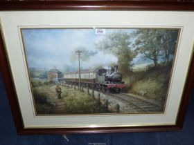 A large Print of a GWR branch line train.