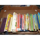 A quantity of children's books to include; Toyland Tales, Dandy, Ladybird Books, Rupert, etc.