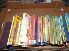 A quantity of children's books to include; Toyland Tales, Dandy, Ladybird Books, Rupert, etc.