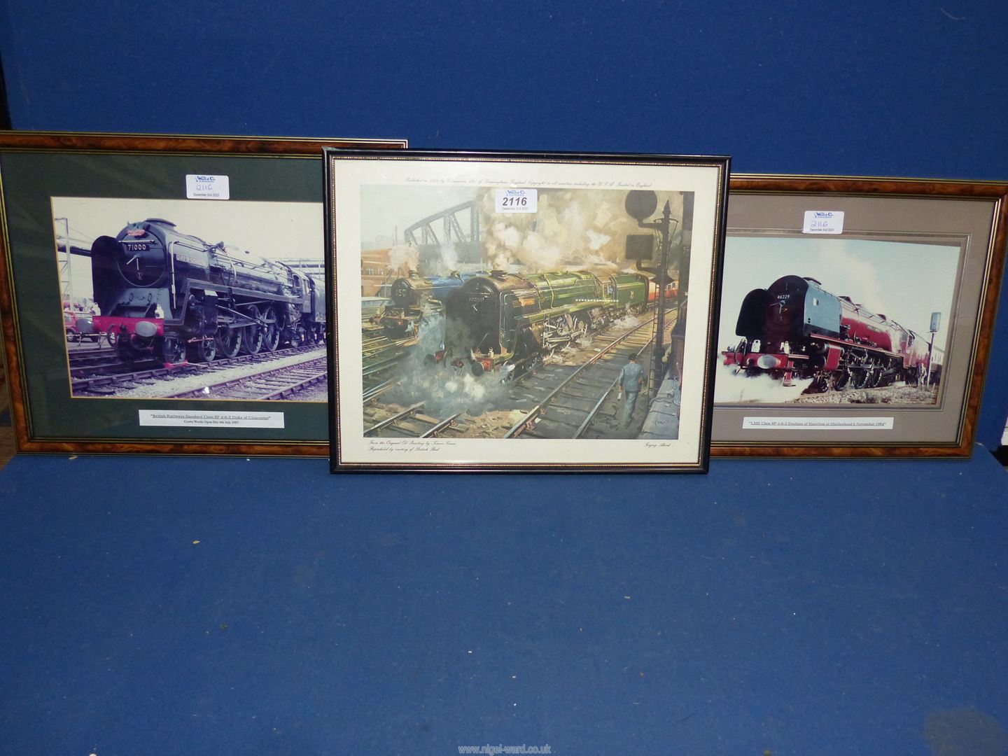 A framed Print titled 'Forging Ahead' from the original oil painting by Terence Cuneo, - Image 2 of 2