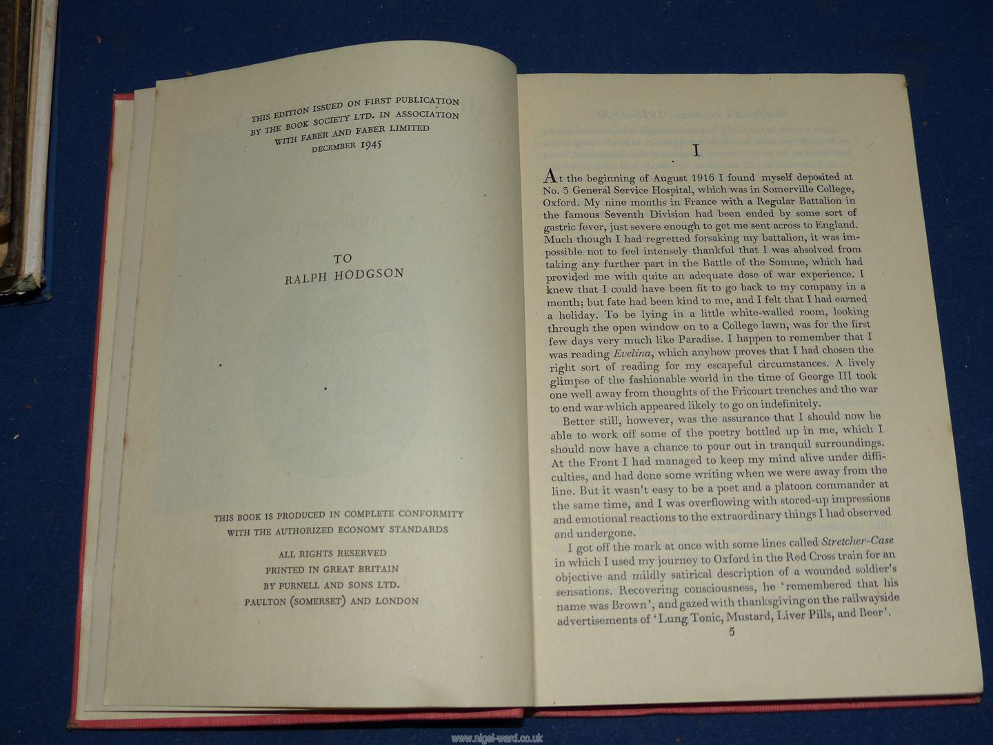 A small collection of works by Siegfried Sassoon including Memoirs of a Fox-Hunting Gentleman - Image 19 of 29