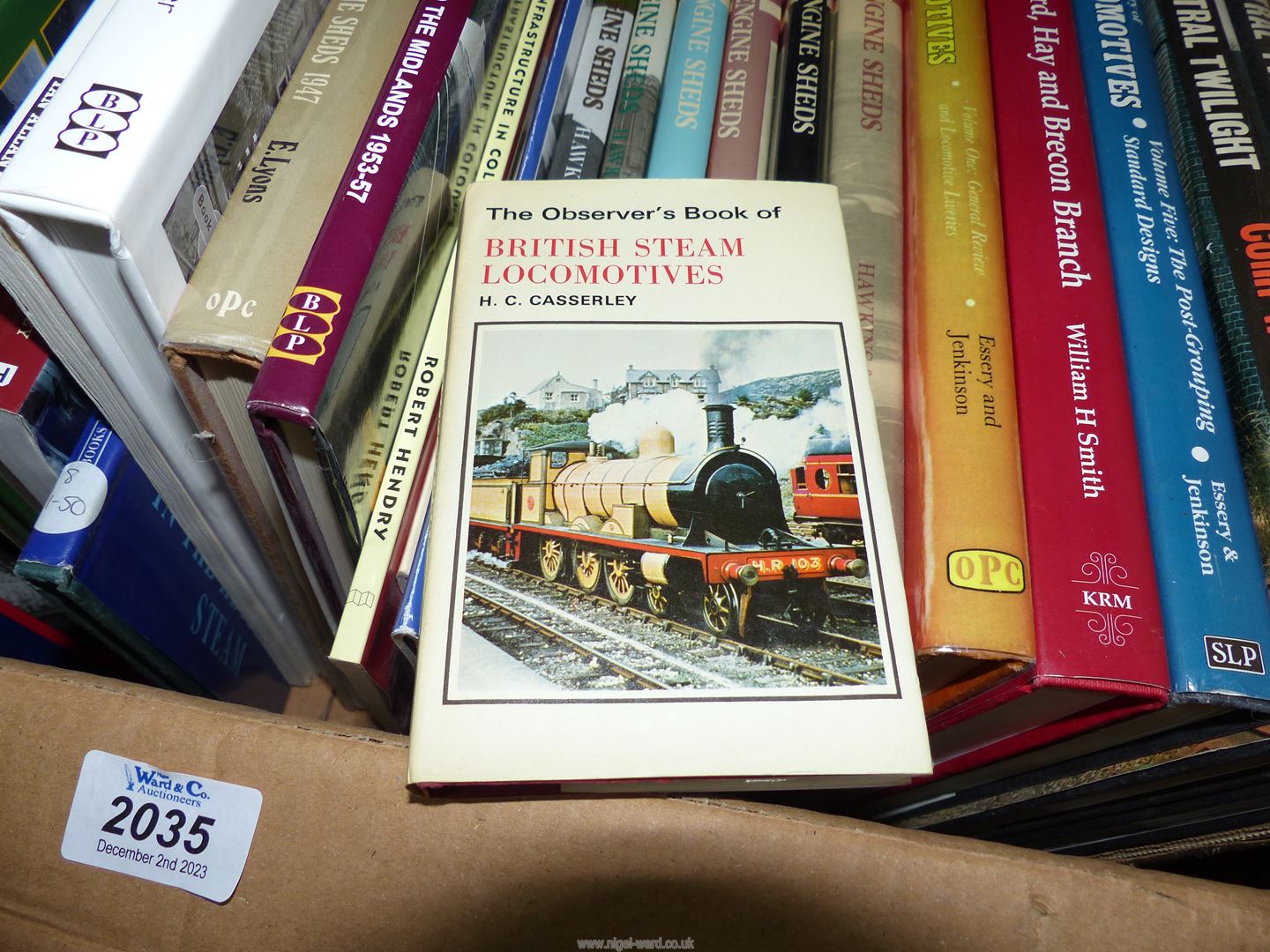 A box of railway related books to include; The Hereford, Hay and Brecon Branch, - Image 2 of 4