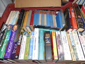 A crate of novels/autobiographies etc.