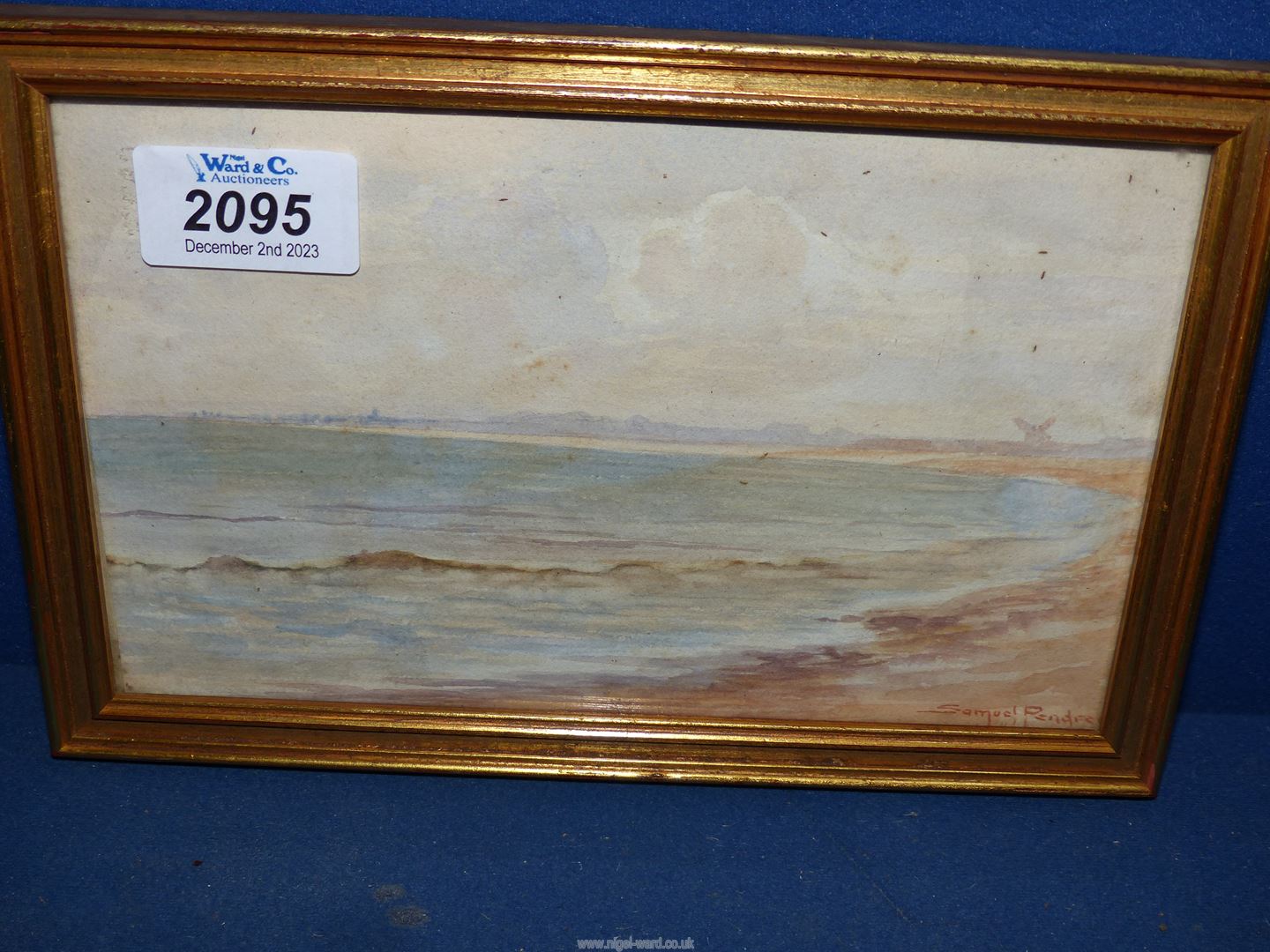 A small framed Watercolour titled Bognor and Selsea, signed lower right Samuel Pendred (?),