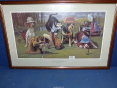 A Bryan Moon framed and mounted Print titled 'Mousetrap at The 8th Hole', signed in pencil,