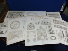 A quantity of Prints from Camden's Britannica,