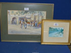 A framed Print "Roxanna by The Ardeche" by Sir W.