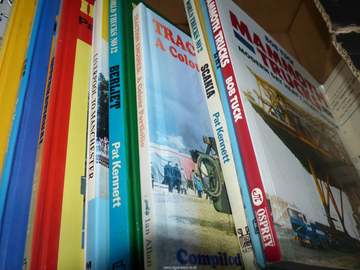 A box of train and truck books to include; Mammoth Trucks, Scania, North Eastern Steam, - Image 4 of 4