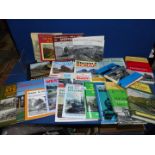 A box of books to include; Locomotive Panorama, British Railways Tunnels, The Highland Railway,