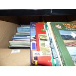 Two boxes of railway related books including British Steam North of the Border,