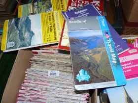 A quantity of O.S. maps to include; Scotland, Cotswolds, Lakes, Hereford, etc.