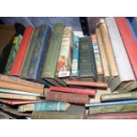 A variety of books including British History 1485-1815, Rail Road Engineering,