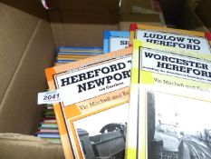 A quantity of Western Main Lines books, Worcester to Hereford, Hereford to Newport,