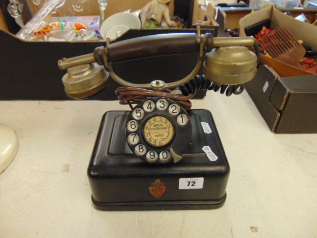 A vintage 'Rikstelefon' Swedish desk top telephone - Image 2 of 2