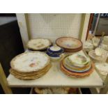 A qty of cabinet plates etc.