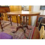 A 19th century Walnut centre table