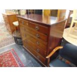 A Mahogany large two over four chest of drawers