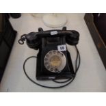 An old Bakelite telephone