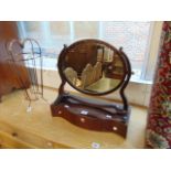 A Regency toilet swing mirror