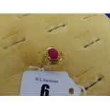 18ct Gold and Ruby ring