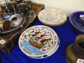 A collection of cabinet plates
