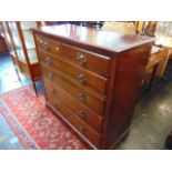 A Mahogany large two over four chest of drawers