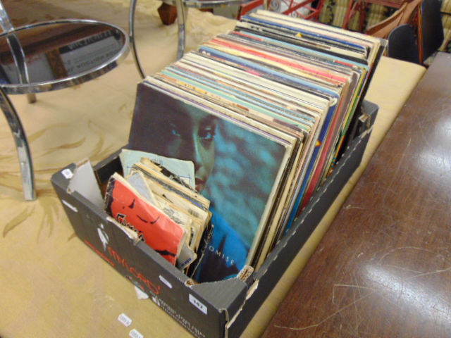 A qty of LP's and 45's