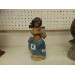 A Lladro figure Peasant girl hold water boxed