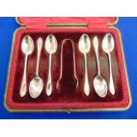 A boxed set of hallmarked Silver spoons