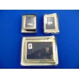 Three hallmarked Silver photo frames
