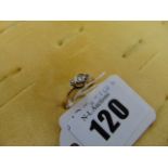 An 18ct Gold Diamond three stone ring