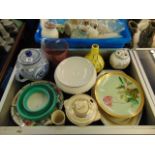 A qty of assorted china and glass