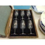 A set of six boxed Remy Martin VIntage glasses