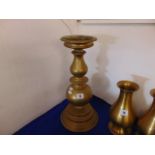 A brass candlestick