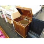 A vintage Duletto wind up Gramophone
