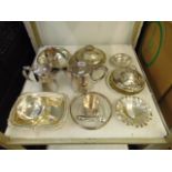 A qty of silver plated ware