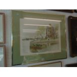 A framed limited edition print,