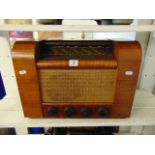 A Macconi three band restored radio
