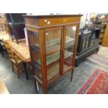 An Edwardian Mahogany display cabinet