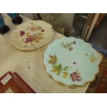 Three early Wedgewood plates and two others