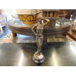 An Artdeco bronze lady