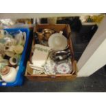 A qty of Royal Worcester, Port Merion, Ainsley, Minton etc.